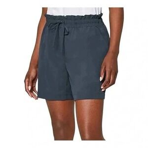 Mondetta Performance Shorts Athletic Drawstring Paperbag Waist‎ Pockets Blue S